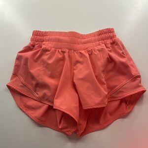 lululemon shorts, color-raspberry cream, size 0, in really good quality!!